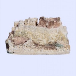 Handmade plaster statue depicting the rock of Acropolis in Athens 1